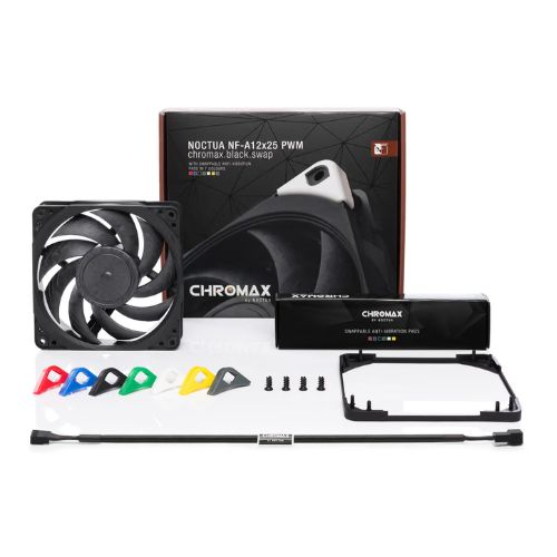 Noctua NF-A12x25 PWM 120mm Chromax Black Swap Edition Cabinet Fan